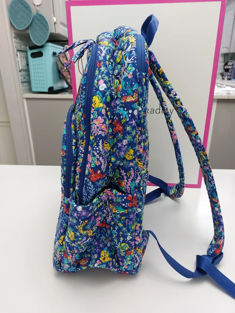 Vera Bradley Essential Large Backpack Disney Ariel Floral NWT